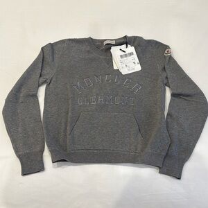 Moncler kids grey sweater